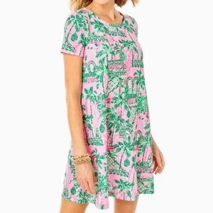 LN Lilly Pulitzer Cody Mini Dress in Mandevilla Baby Always Worth It - M